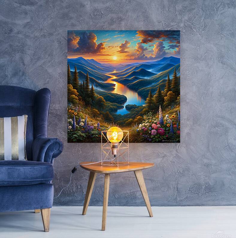 Sunrise Blue Ridge Mountains  Reproduction