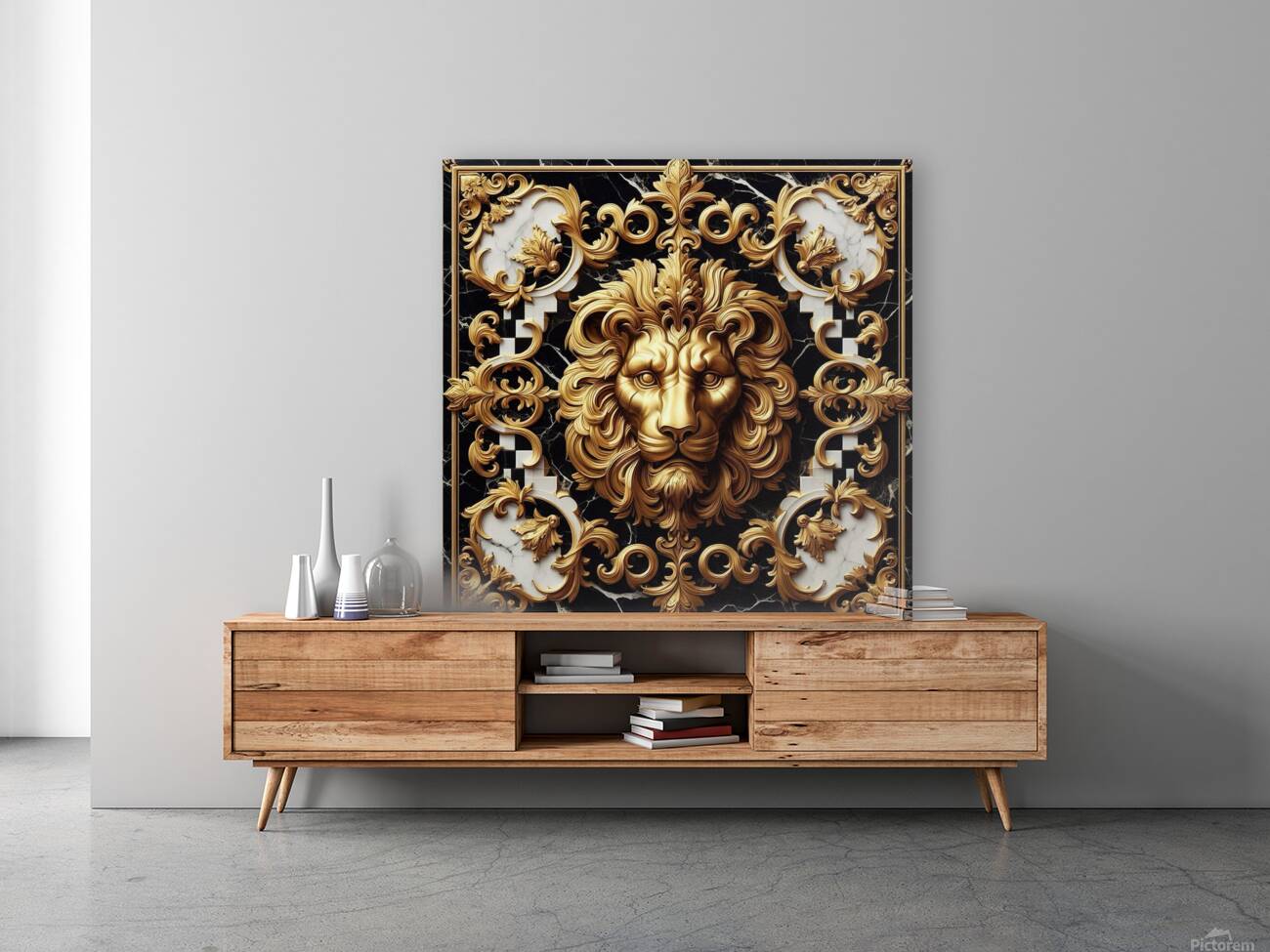 Majestic Lion by Michael Woodard Reproduction