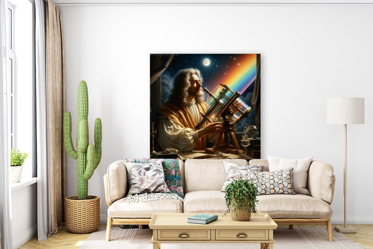 Sir Isaac Newton by Michael Woodard Reproduction