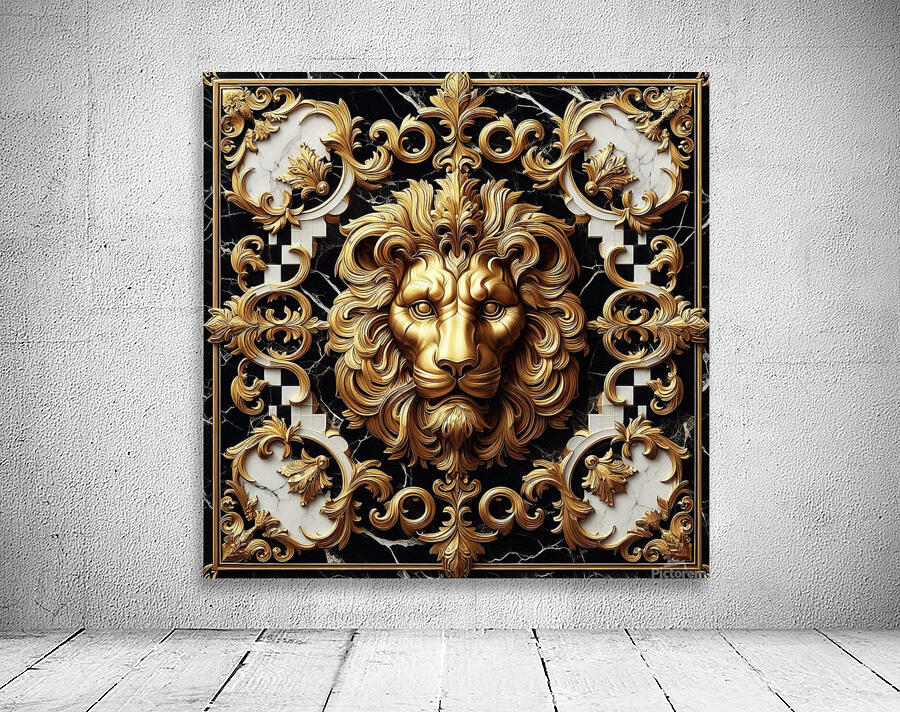 Majestic Lion by Michael Woodard Wall Preview
