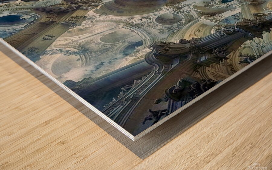 Baroque Architecture by Michael Woodard Wood print