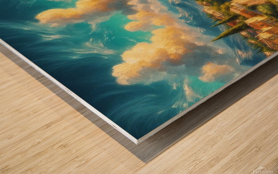 Tranquility by the Sea by Michael Woodard  Wood print