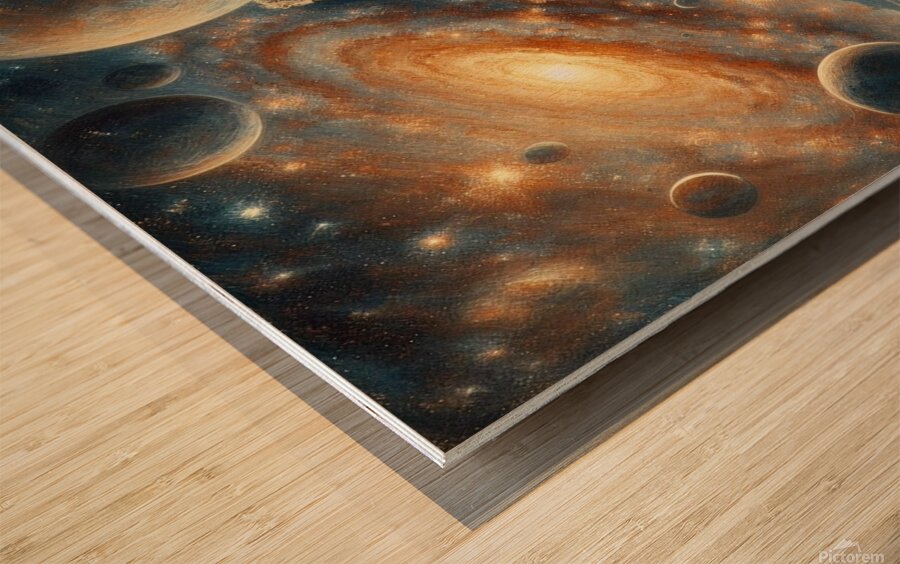 Creator Deity by Michael Woodard Wood print