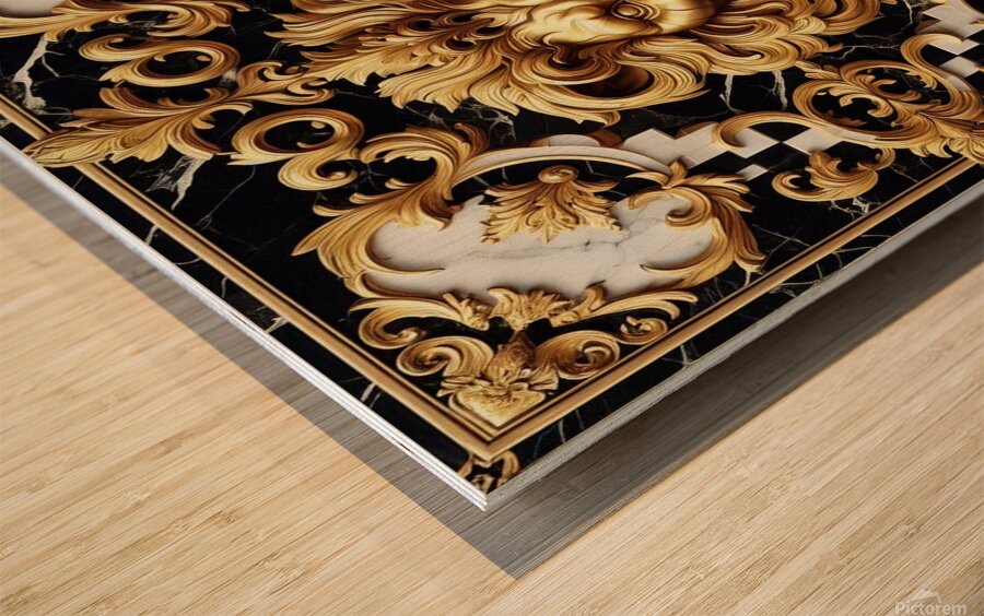 Majestic Lion by Michael Woodard Wood print