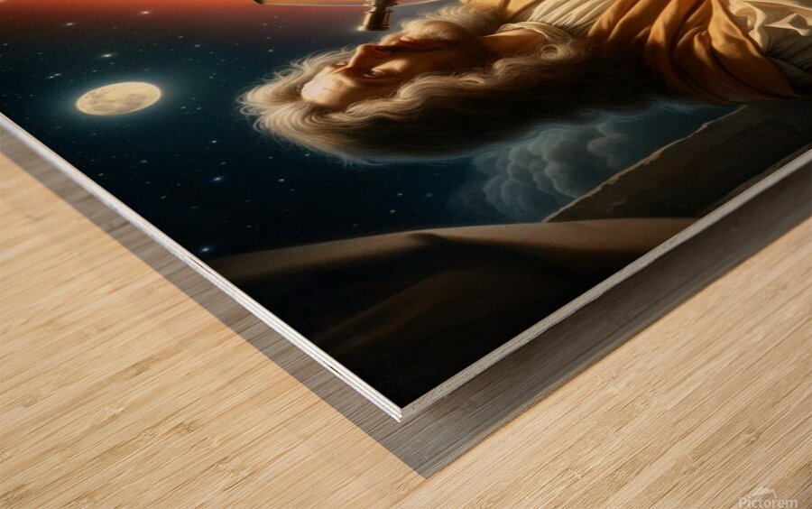 Sir Isaac Newton by Michael Woodard Wood print