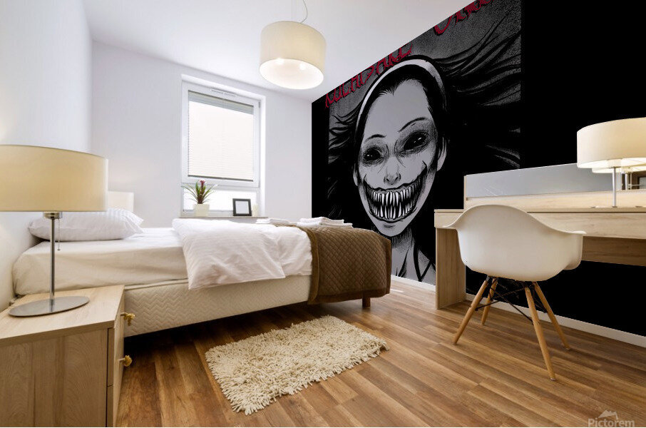 Kuchisake-onna Mural print