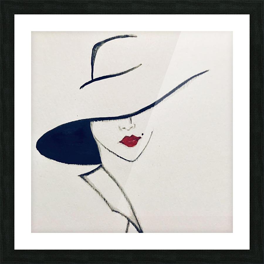 Lady Picture Frame print