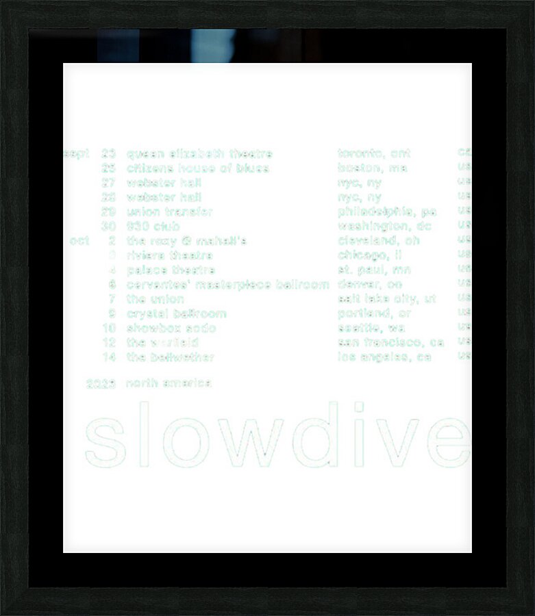 Slowdive 19 Picture Frame print