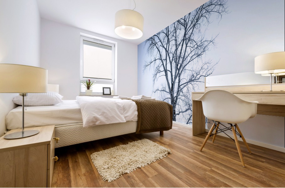 Mon arbre solitaire Mural print