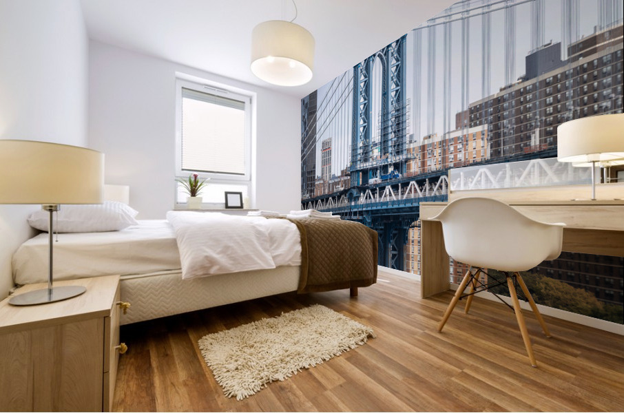 Bleu Manhattan Mural print