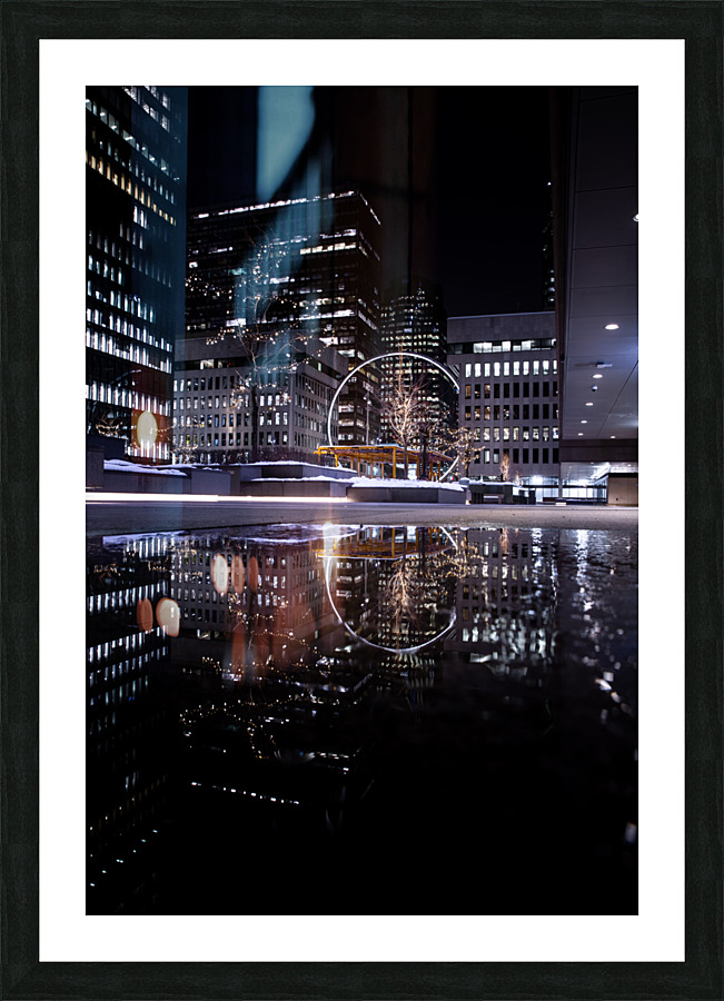 La reflexion de lanneau Picture Frame print