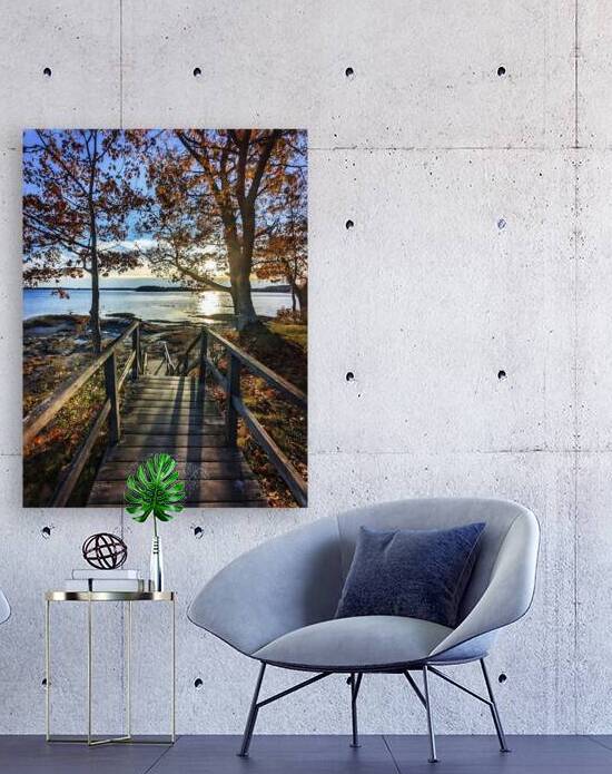 Winslow Park Golden Hour - Freeport Maine Wall Art by George Baines Photography   Connection in Moments of Light