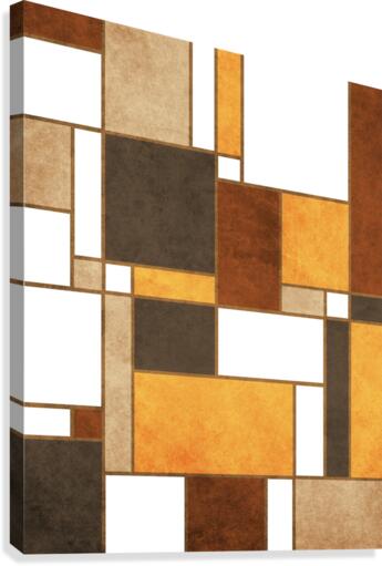 Mondrian Composition - White - Abstract Expressionism 2 Canvas Print