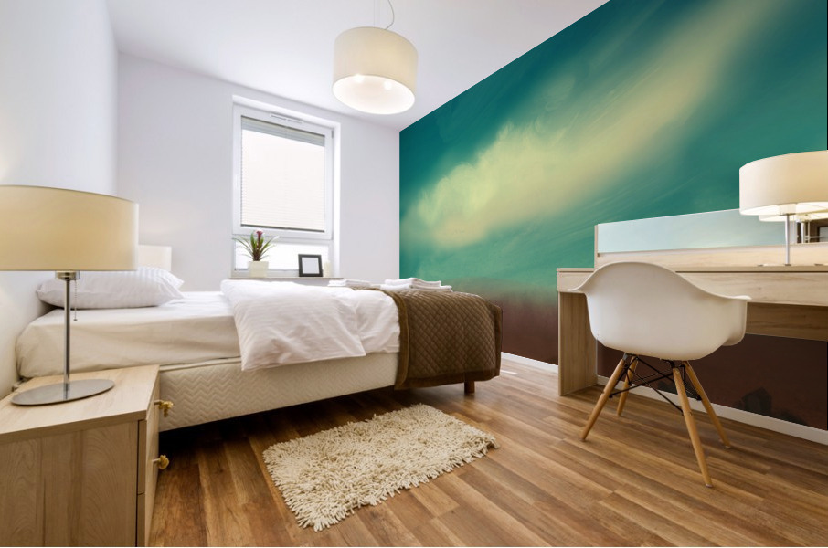 Heading home before dusk Mural print
