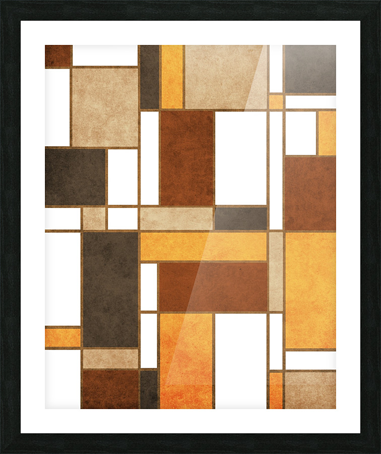 Mondrian Composition - White - Abstract Expressionism 1 Picture Frame print