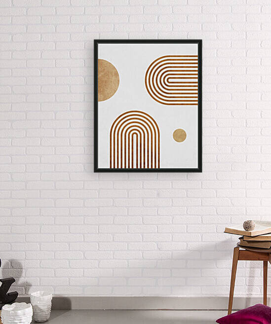 Jazzy Afternoons - Minimal Contemporary Abstract in White 02 by Cosmic Soup