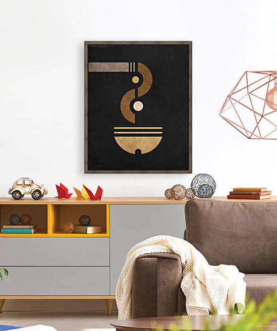 Alchemical Escapades 2 - Contemporary Minimalist Abstract in Black by Cosmic Soup