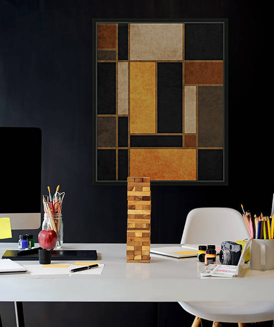 Geometrie a la Mondrian - Modernist Geometric Abstract 3 by Cosmic Soup