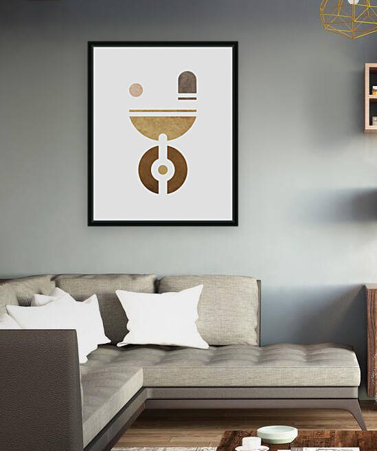 Alchemical Escapades 1 - Contemporary Minimalist Abstract in White by Cosmic Soup