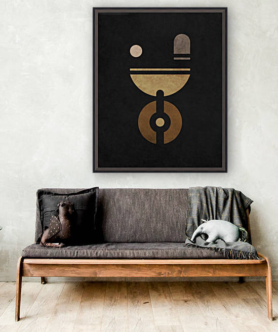 Alchemical Escapades 1 - Contemporary Minimalist Abstract in Black by Cosmic Soup