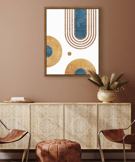 Cypress Grove Blues 2 - Contemporary Minimalist Abstract by Cosmic Soup