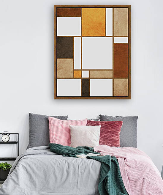 Geometrie a la Mondrian - Modernist Geometric Abstract 5 by Cosmic Soup