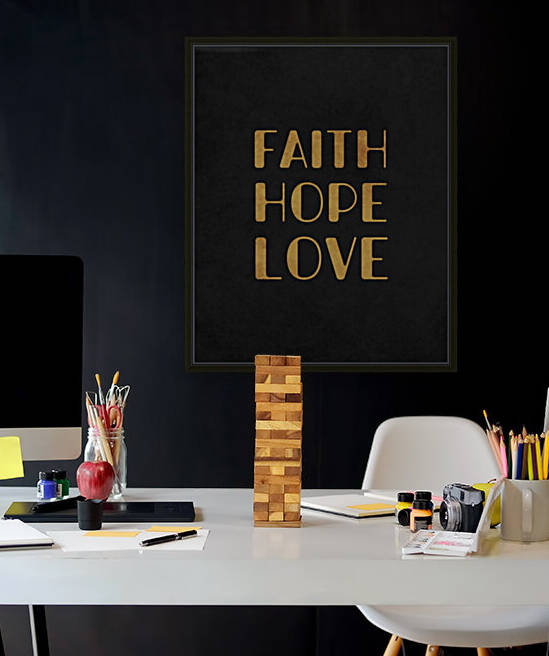 Faith Hope Love - 1 Corinthians 13:13 - Motivational Bible Verse 1 by Cosmic Soup