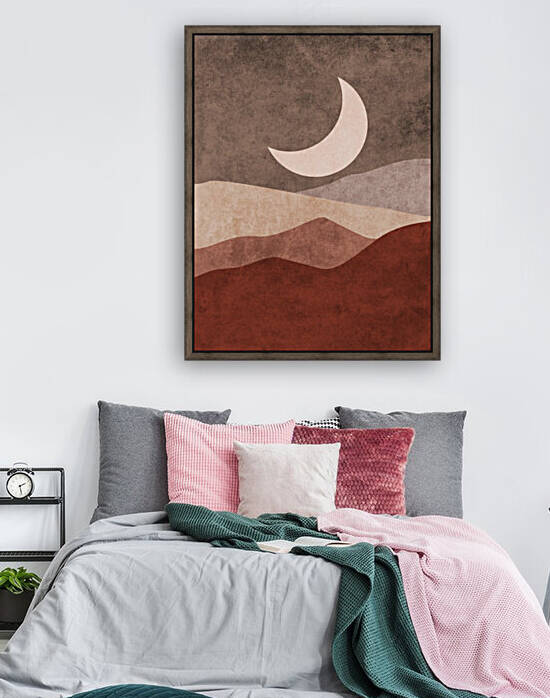 Moonlight Meditations - Abstract Minimal Landscape by Cosmic Soup