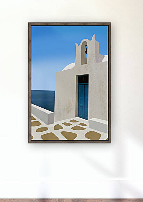 Bell house by the sea - Santorini  Greece by Cosmic Soup
