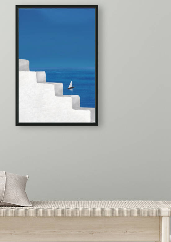 Sail Away - Santorini  Greece by Cosmic Soup