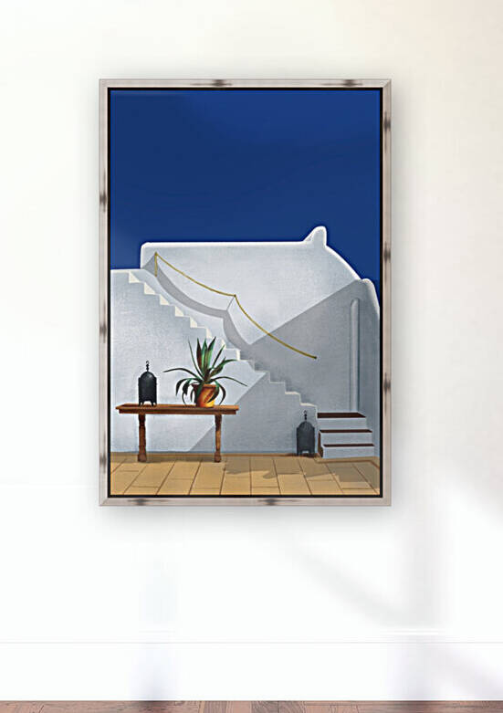 The Terrace - Santorini  Greece by Cosmic Soup