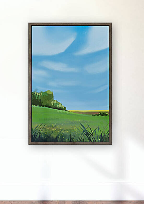 What afternoons should be made of - Poetic Minimal Landscape by Cosmic Soup