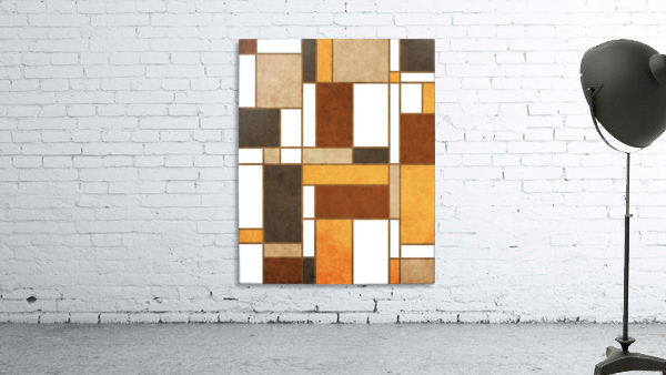 Mondrian Composition - White - Abstract Expressionism 1 Wall Preview