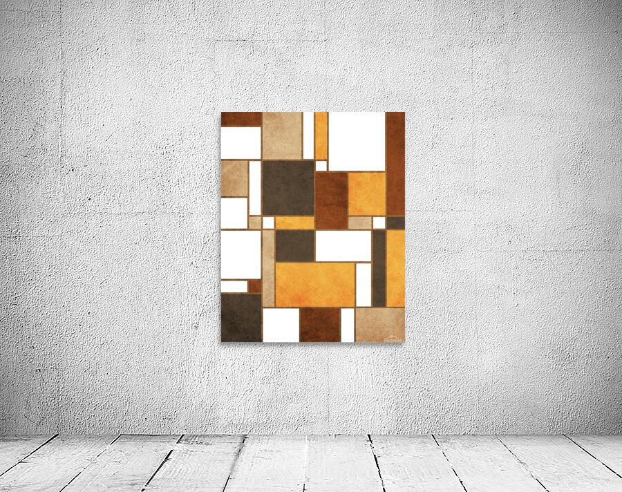Mondrian Composition - White - Abstract Expressionism 2 Wall Preview