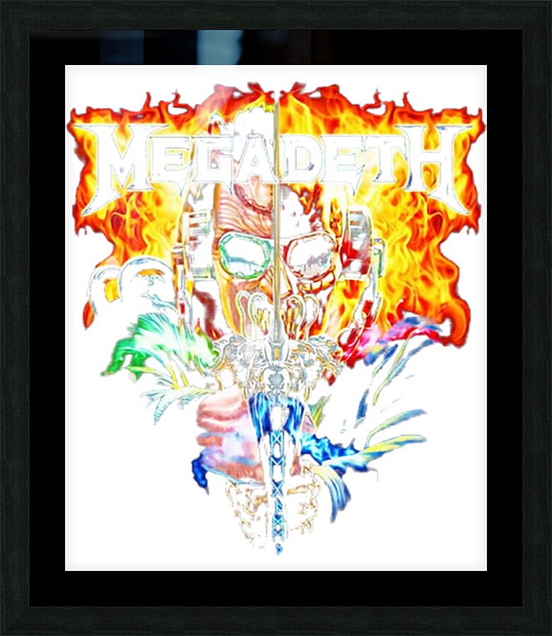 Megadeth 13 Picture Frame print