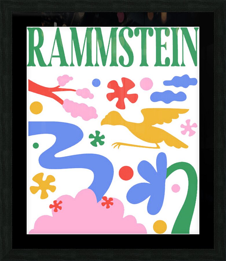 rammstein 3 Picture Frame print