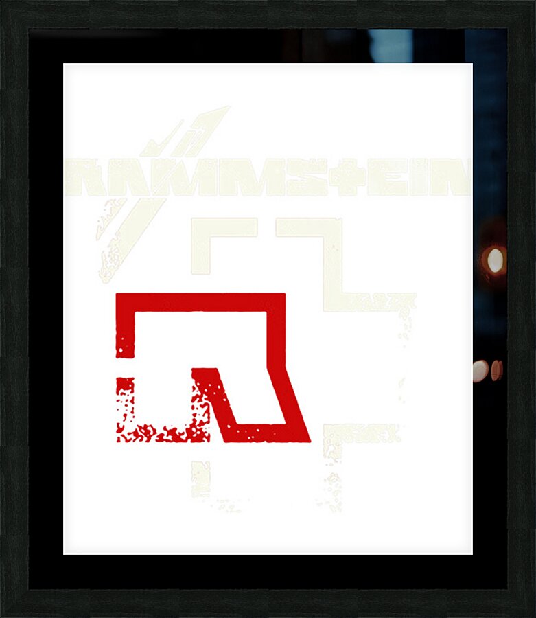 rammstein 7 Picture Frame print