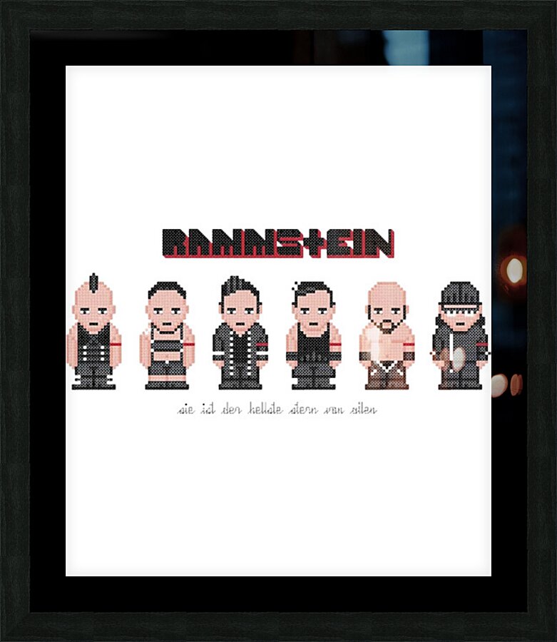 rammstein 13 Picture Frame print