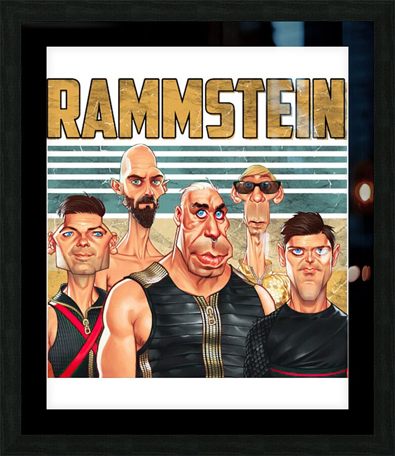 rammstein 21 Picture Frame print