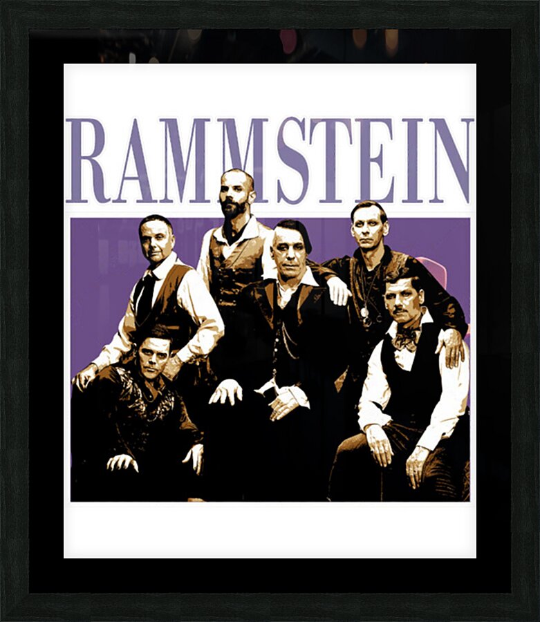 rammstein 22 Picture Frame print
