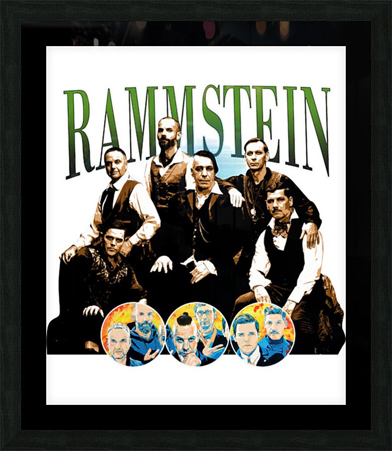 rammstein 39 Picture Frame print