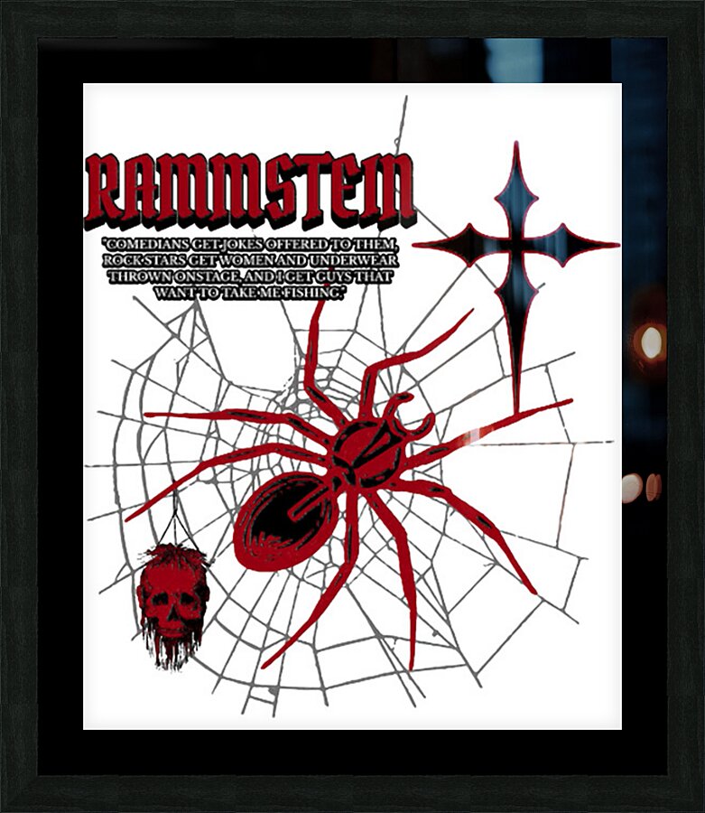 rammstein 42 Picture Frame Printing
