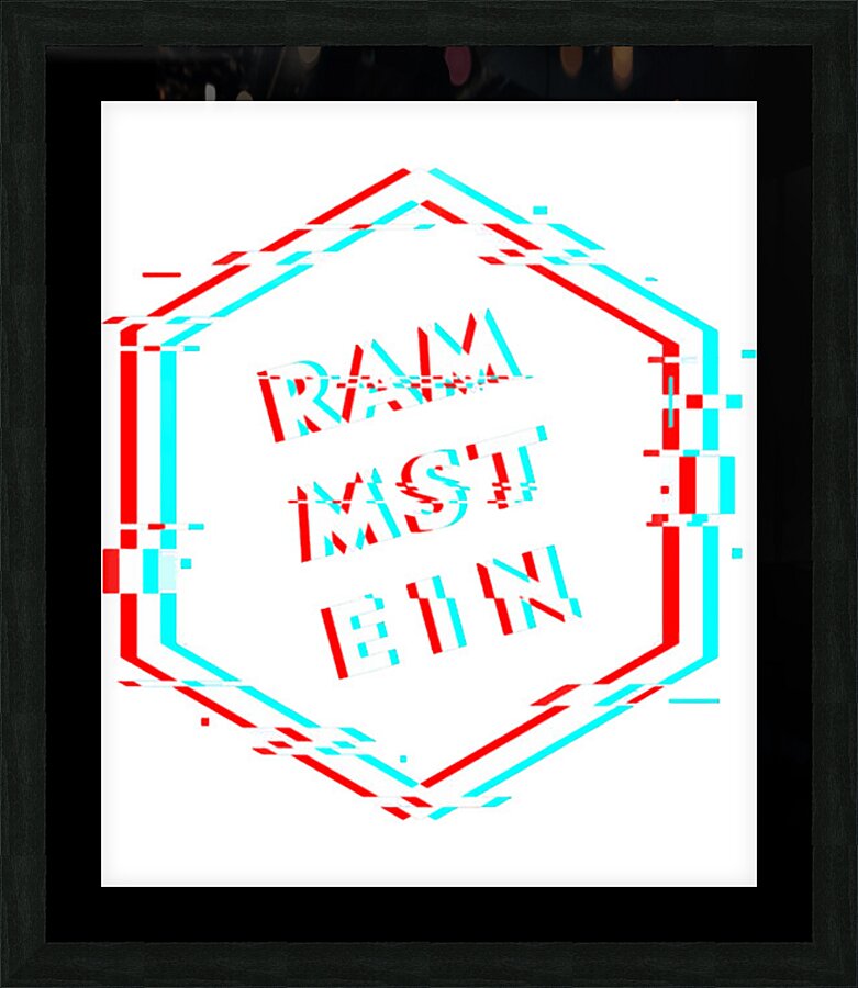rammstein 47 Picture Frame print