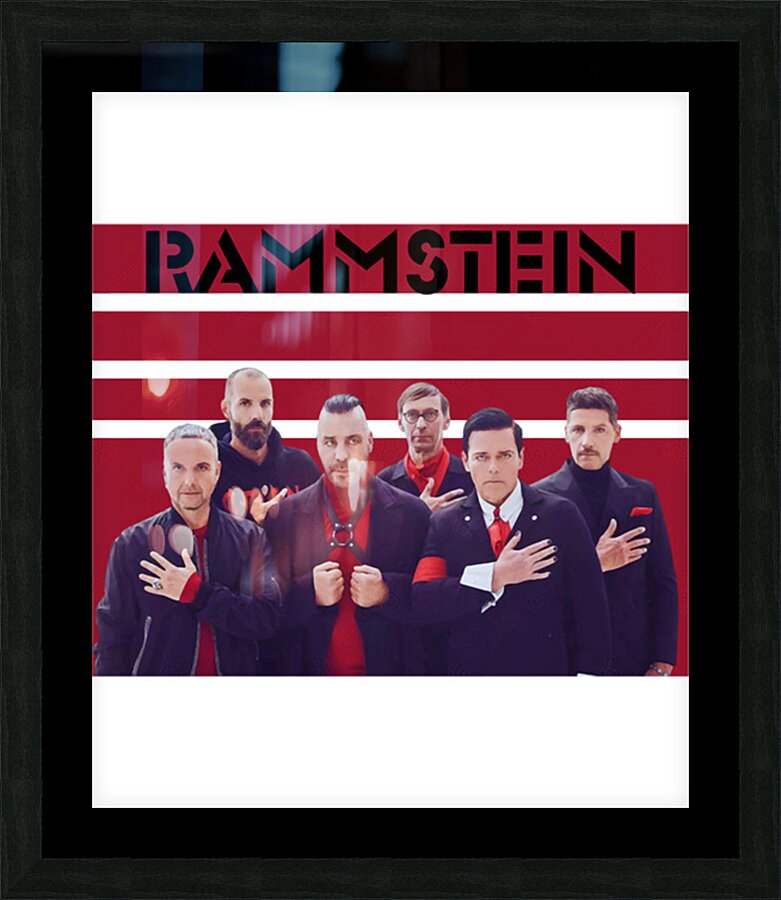 rammstein 3 Picture Frame print