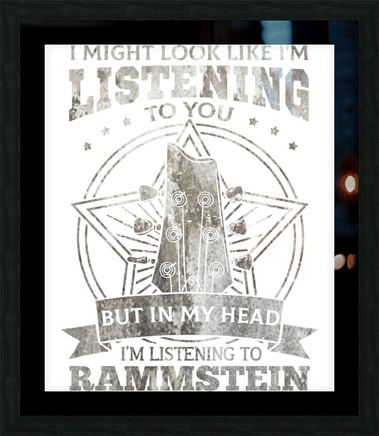 rammstein 4 Picture Frame print