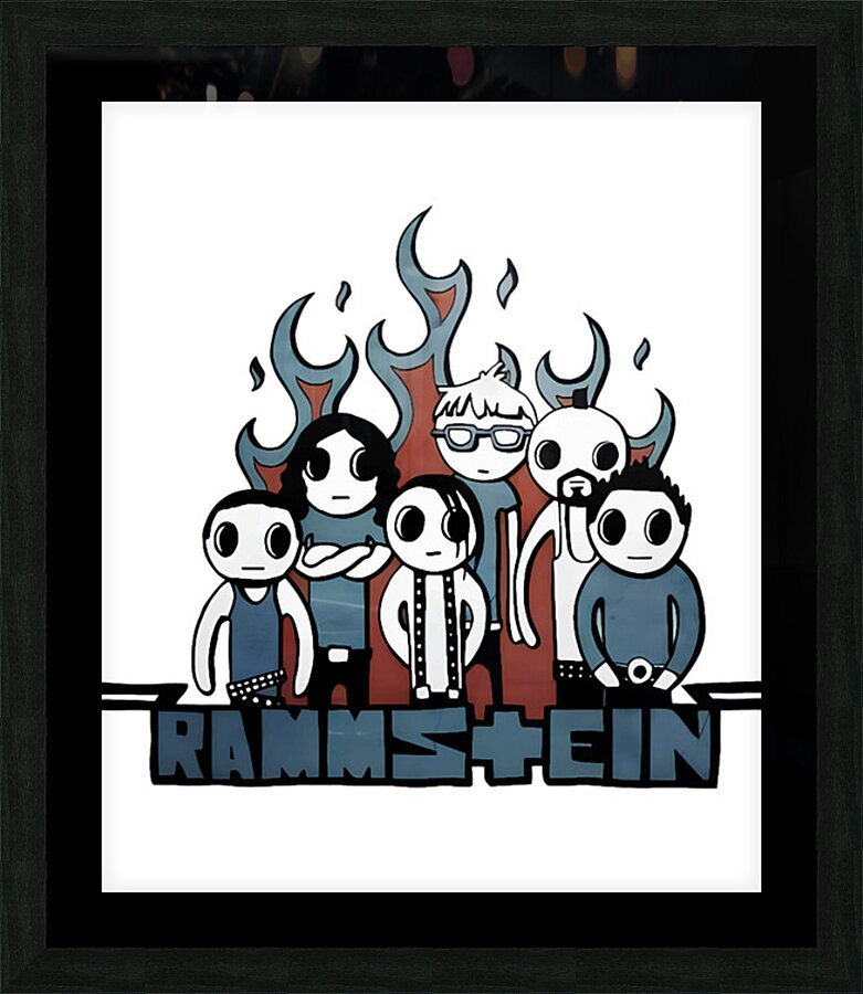 rammstein 5 Picture Frame print