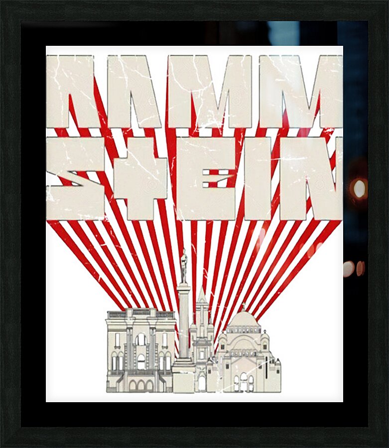 rammstein 18 Picture Frame print