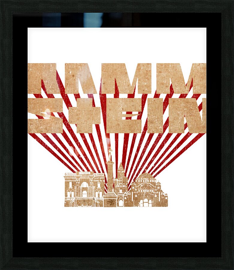 rammstein 32 Picture Frame print