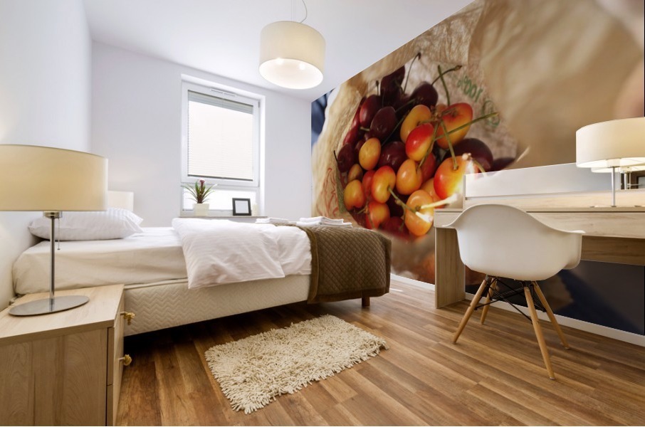 Cherries Mural print