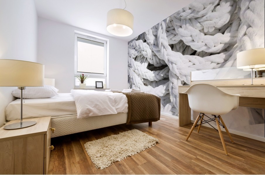 White Harbor Ropes Mural print